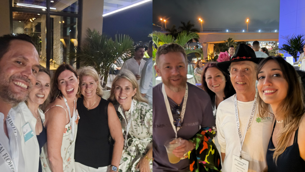 VIP Bloom Together Event – Floriexpo Edition Key Buyer Night Cap collaborators and attendees with Sahid Nahim. 